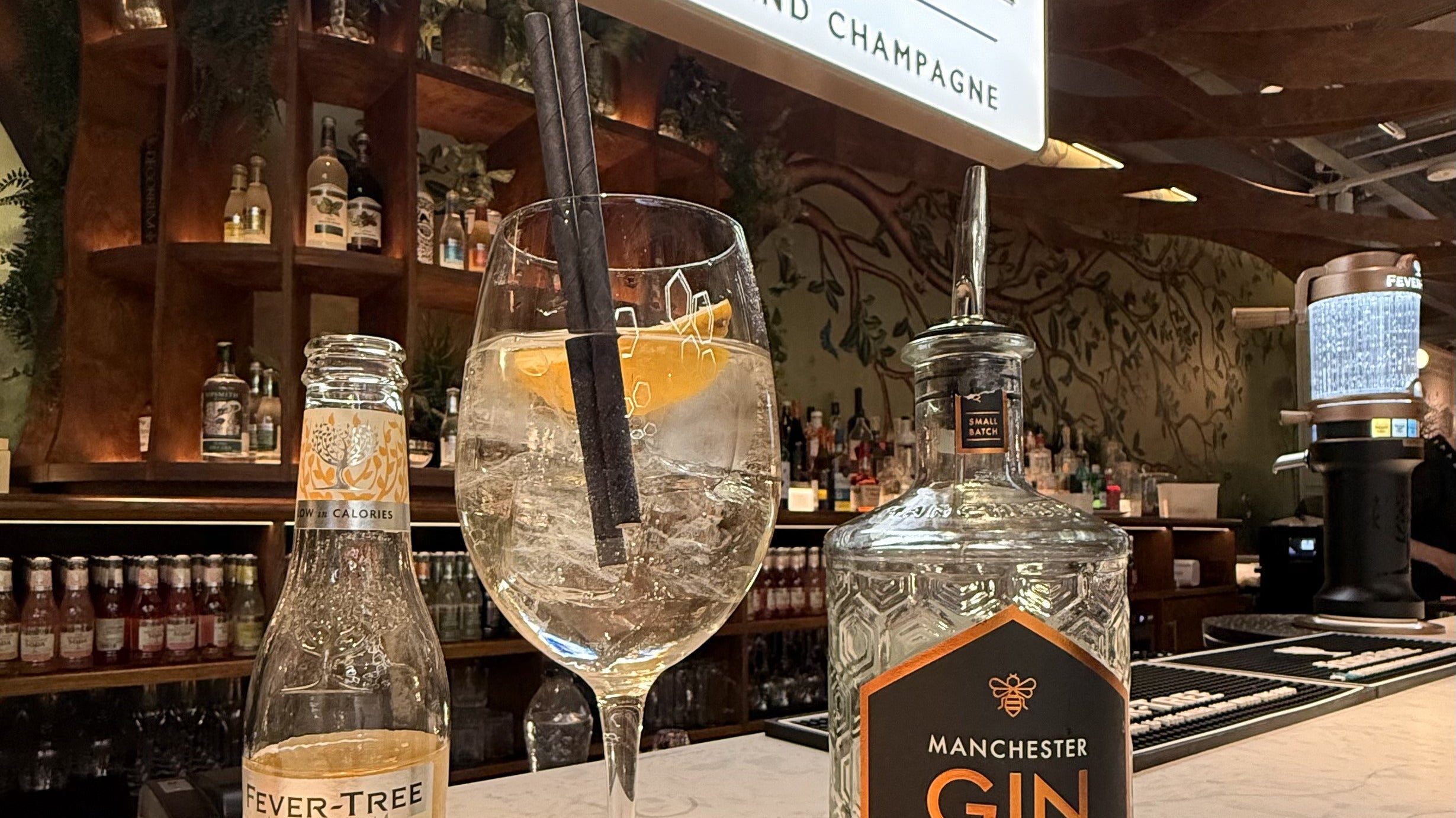 Discover Manchester Gin at Fever-Tree's Spectacular New Terminal 2 Bar
