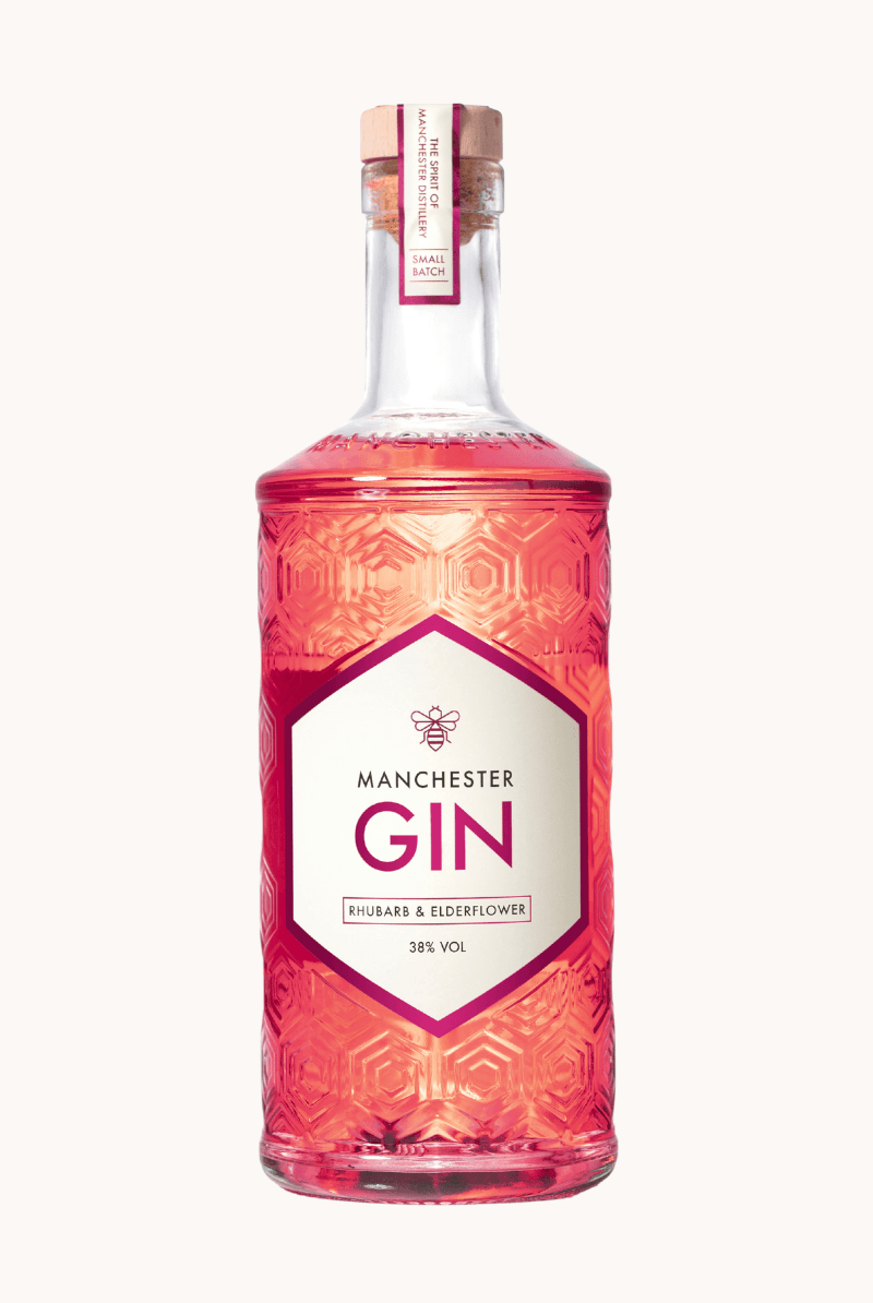 Manchester Gin Rhubarb & Elderflower - The Spirit of Manchester Distillery
