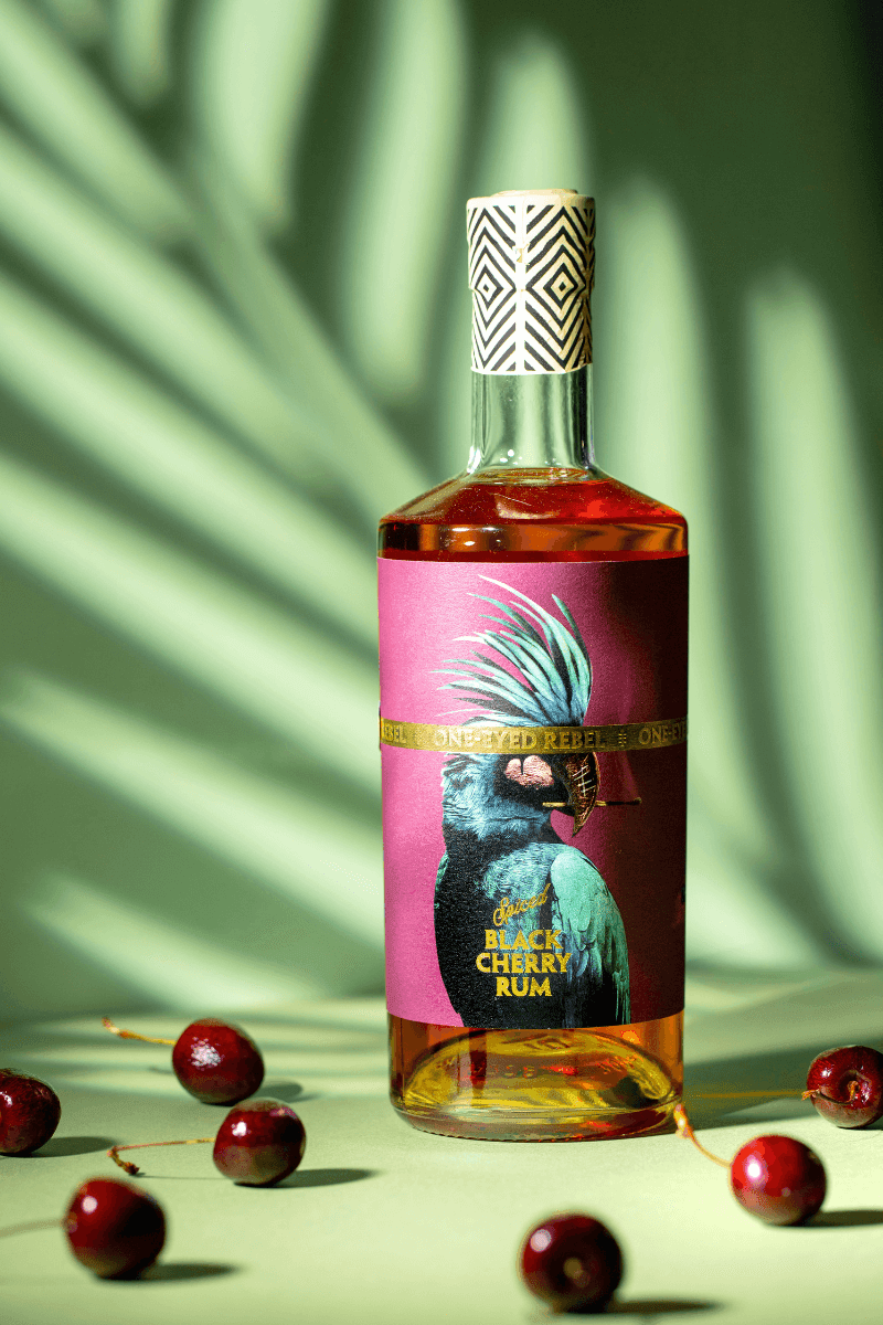 One-Eyed Rebel Spiced Rum - Black Cherry - The Spirit of Manchester Distillery